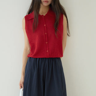 polo sleeveless Top