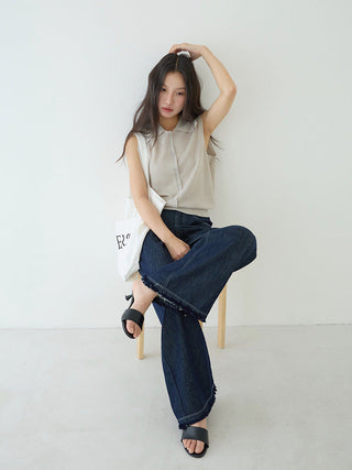 polo sleeveless Top
