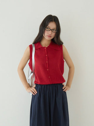 polo sleeveless Top