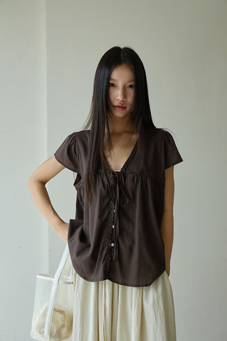 lace ruffled top