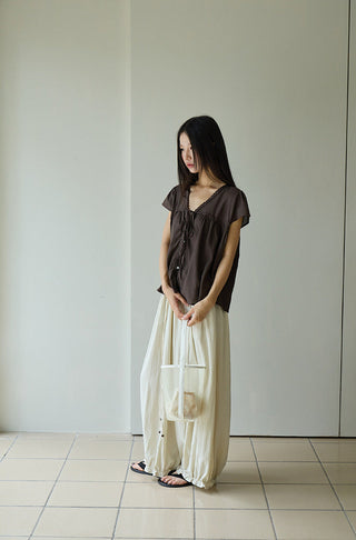 lace ruffled top