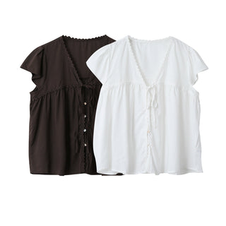 lace ruffled top