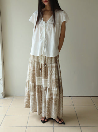 lace ruffled top