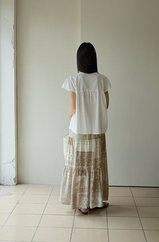 lace ruffled top
