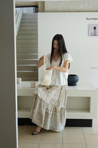 lace ruffled top