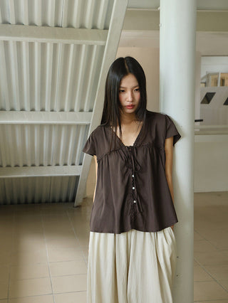 lace ruffled top