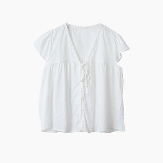 lace ruffled top