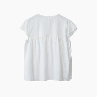 lace ruffled top