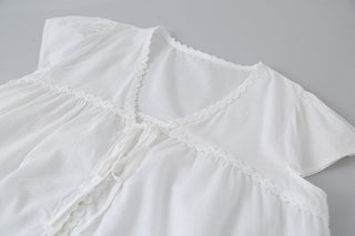 lace ruffled top