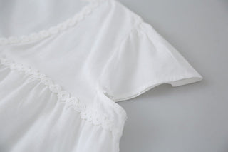 lace ruffled top