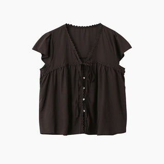 lace ruffled top