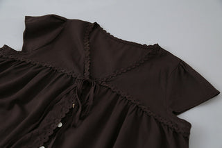 lace ruffled top