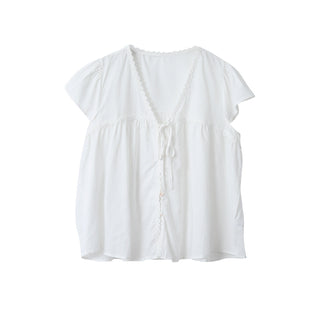 lace ruffled top