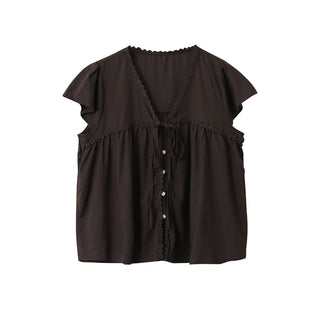 lace ruffled top
