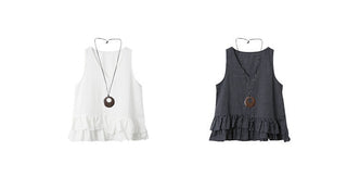striped sleeveless Top
