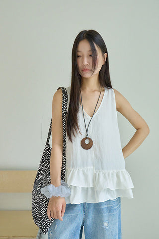 striped sleeveless Top
