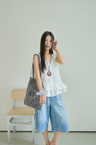 striped sleeveless Top