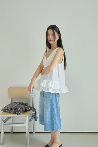 striped sleeveless Top
