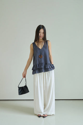 striped sleeveless Top