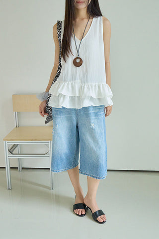 striped sleeveless Top