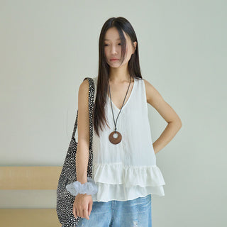 striped sleeveless Top
