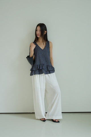striped sleeveless Top