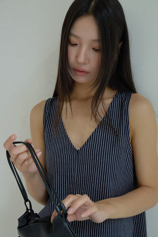 striped sleeveless Top