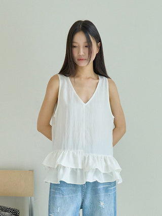 striped sleeveless Top