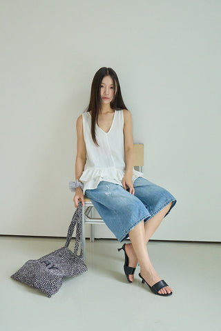striped sleeveless Top