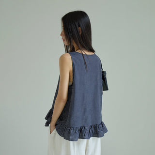 striped sleeveless Top