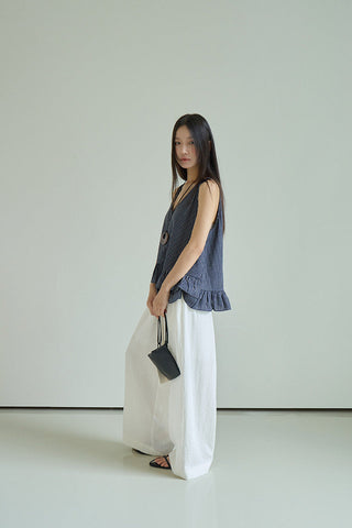 striped sleeveless Top