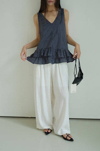 striped sleeveless Top