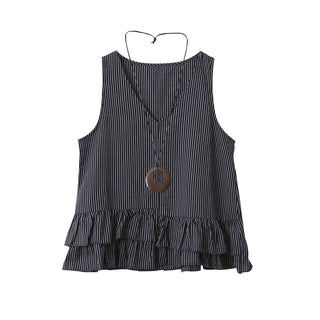 striped sleeveless Top