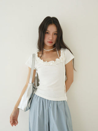 flower scarf top