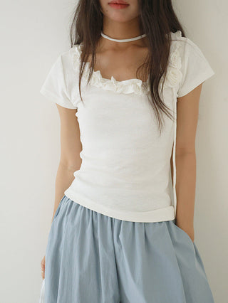 flower scarf top
