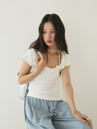 flower scarf top