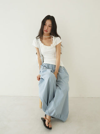 flower scarf top