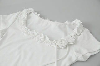 flower scarf top