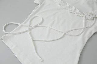 flower scarf top