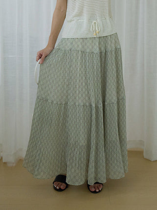 plaid A-line skirt