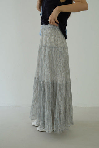 plaid A-line skirt