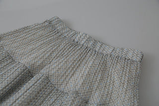 plaid A-line skirt