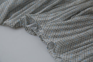 plaid A-line skirt