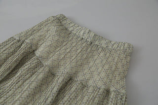 plaid A-line skirt