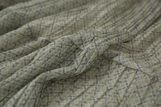 plaid A-line skirt