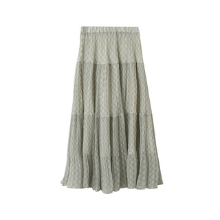 plaid A-line skirt