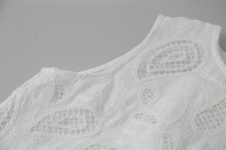hollow lace cardigan