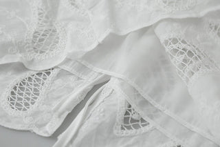 hollow lace cardigan