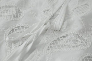 hollow lace cardigan