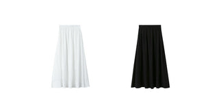 black white skirt